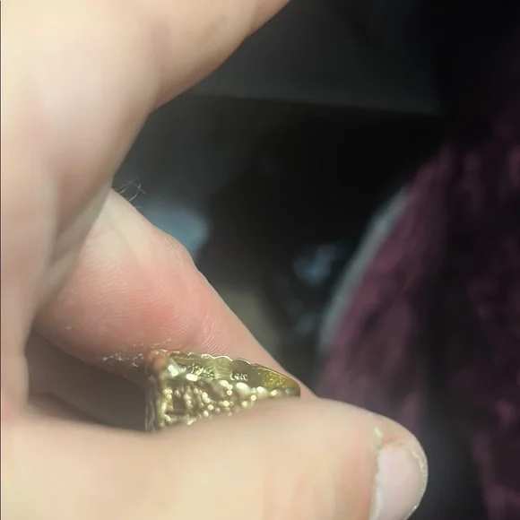 Gold Textured Ring